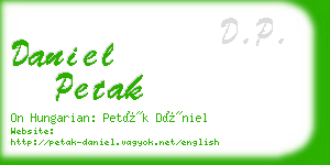 daniel petak business card